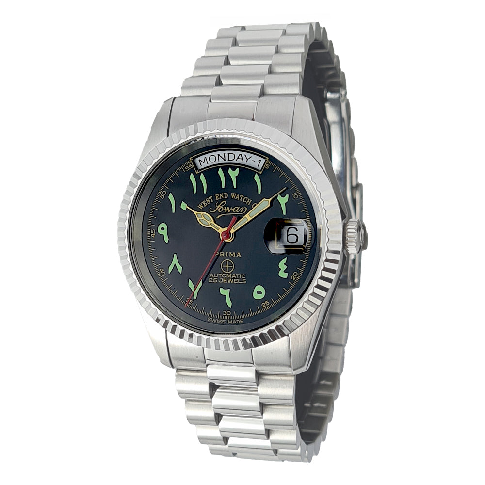 West End Watch Co Arabic Dial Automatic Movement  Analog Watch For Men 6828_10_0788R 37 mm