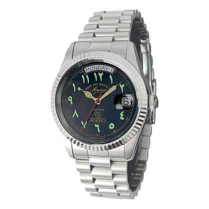 West End Watch Co Arabic Dial Automatic Movement  Analog Watch For Men 6828_10_0788R 37 mm