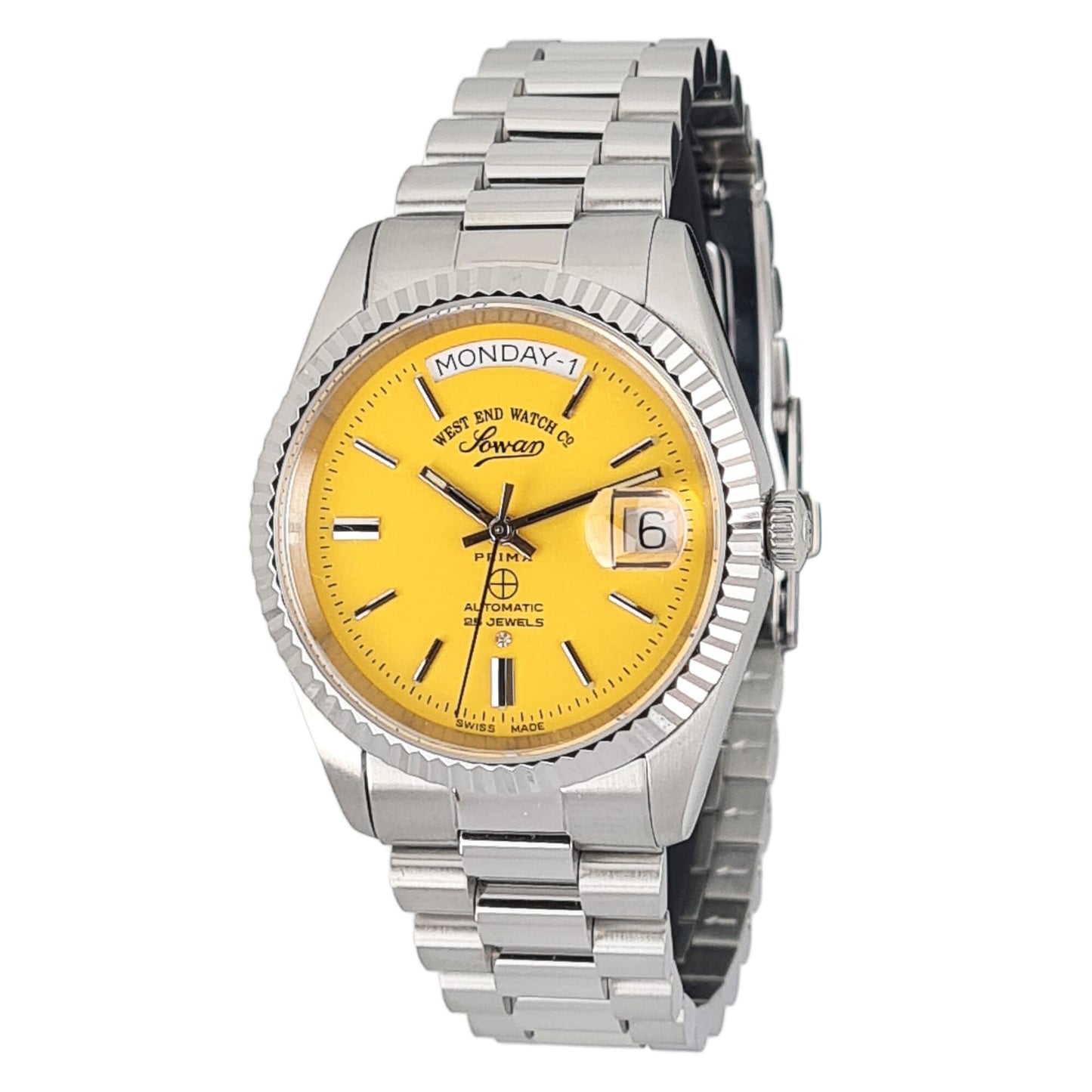 West End Watch Co ساعة صفراء للرجال 25 جوهرة 6828_10_3338B
