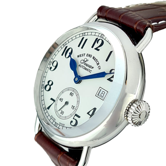 West End Watch Co Sowar حركة أوتوماتيكية مع ثواني صغيرة 6832_10_3244BL_BR