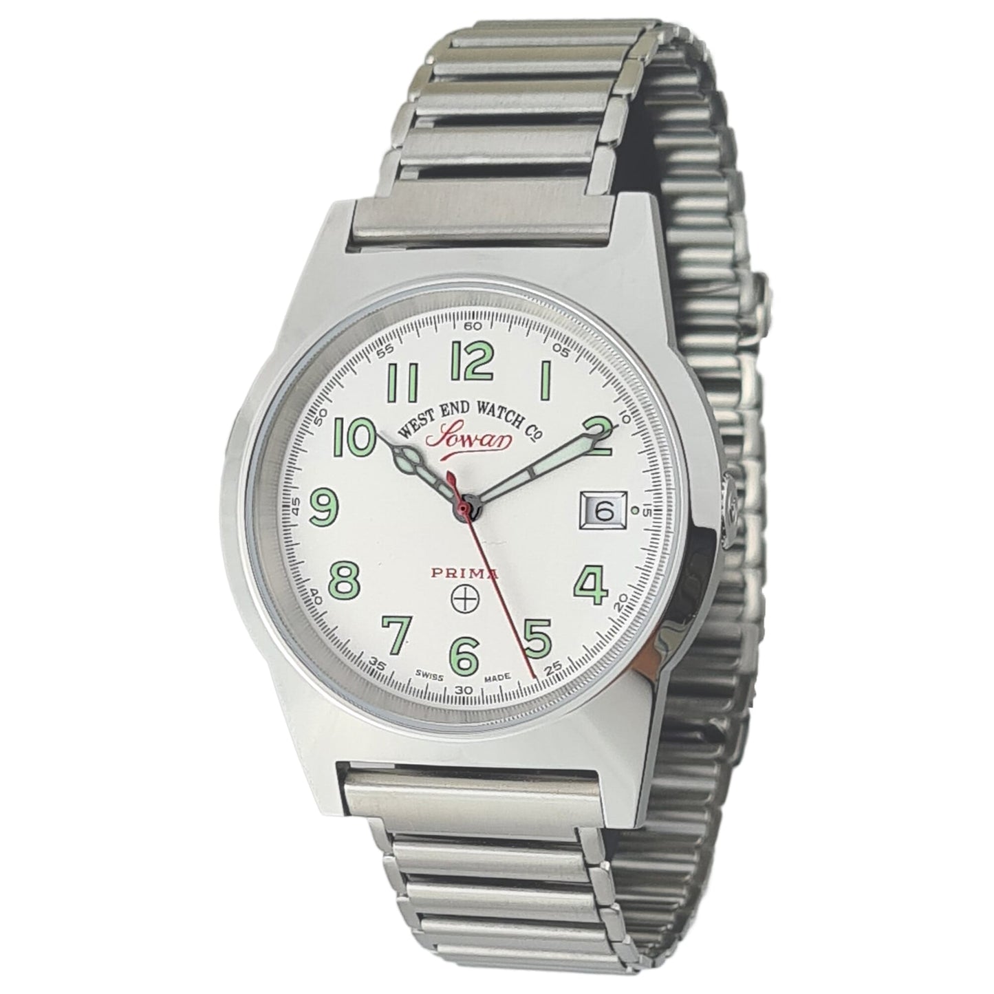 West End Watch Co White Dial Stainless Steel Watch For Men 6841_10_0203R