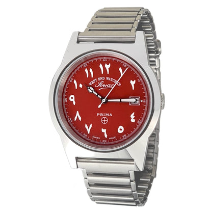 ساعة يد رجالية من الستانلس ستيل ماركة ويست إند ووتش (West End Watch Co) بمينا عربي موديل 6841_10_3375W