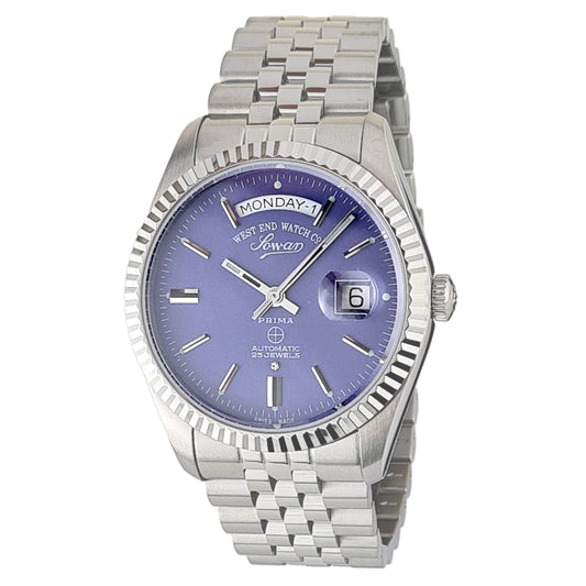 West End Watch Co 25 Jewels 43 mm ساعة أرجوانية للرجال 6868_10_3353N