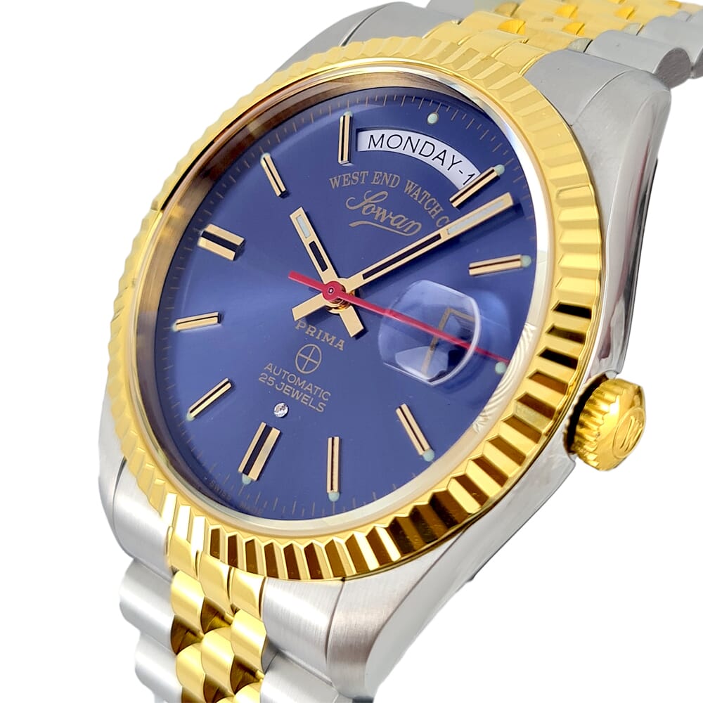 West End Watch Co Automatic Blue Dial Stainless Steel Watch For Men 6868_20_3226R 41 mm