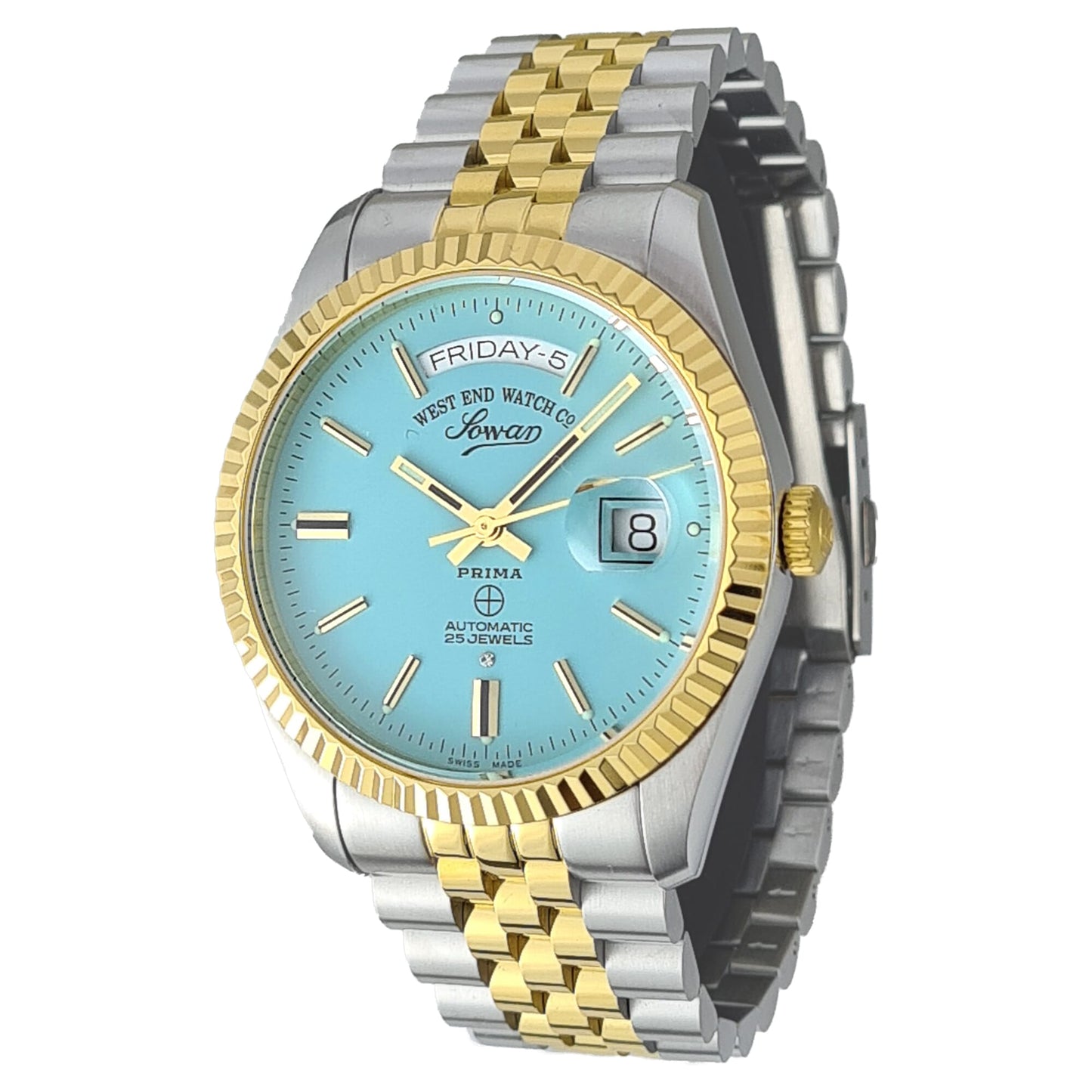 West End Watch Co Tiffany Dial Stainless Steel Watch For Men 6868_20_3337Y2 41 mm