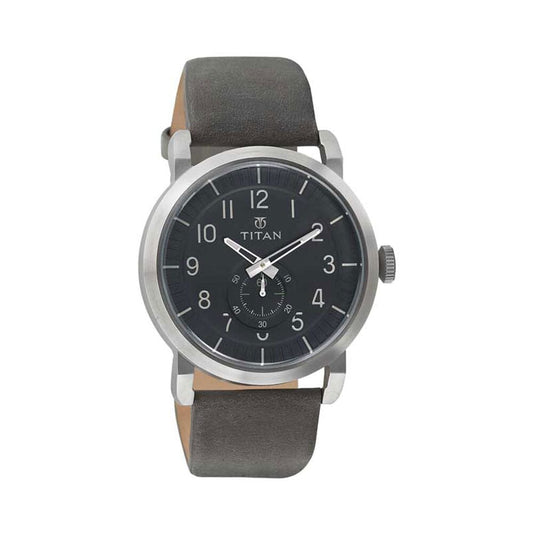 ساعة يد تايتان Titan Purple Analog Watch للرجال 90025SL02