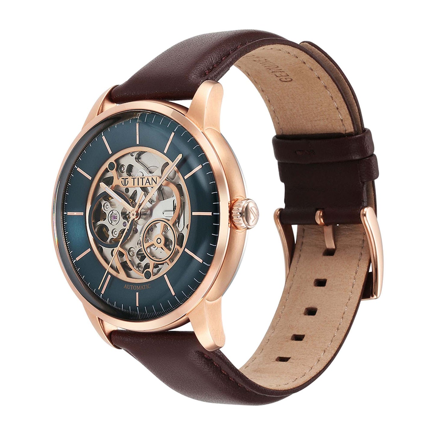 Mechanical Green Dial Watch for Men