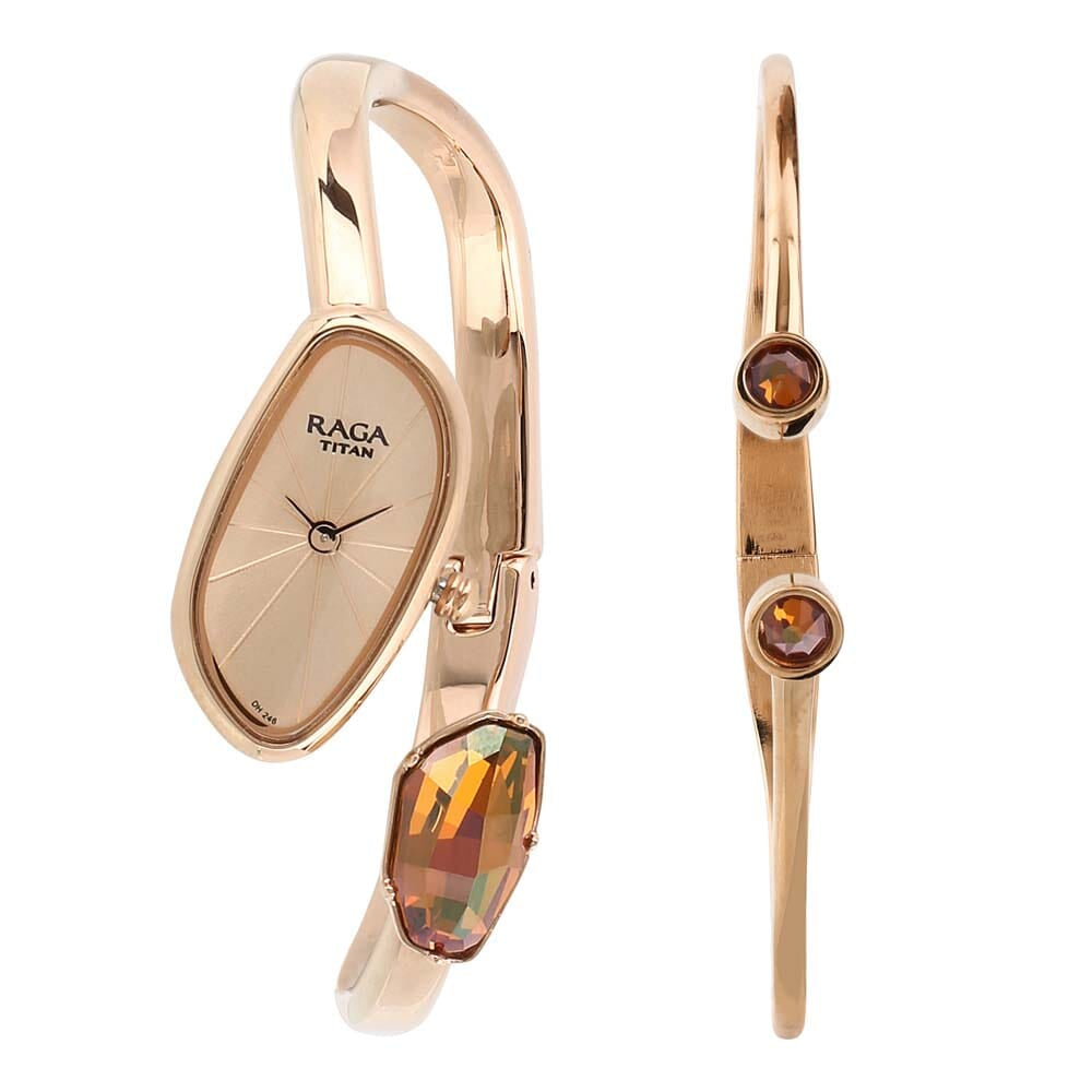 Raga Espana Mosaico by Titan Rose Gold Dial Analog Watch for Women