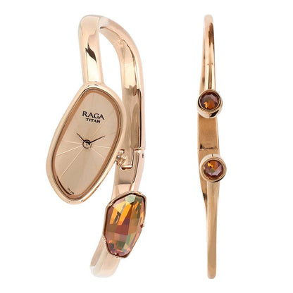 Raga Espana Mosaico by Titan Rose Gold Dial Analog Watch for Women