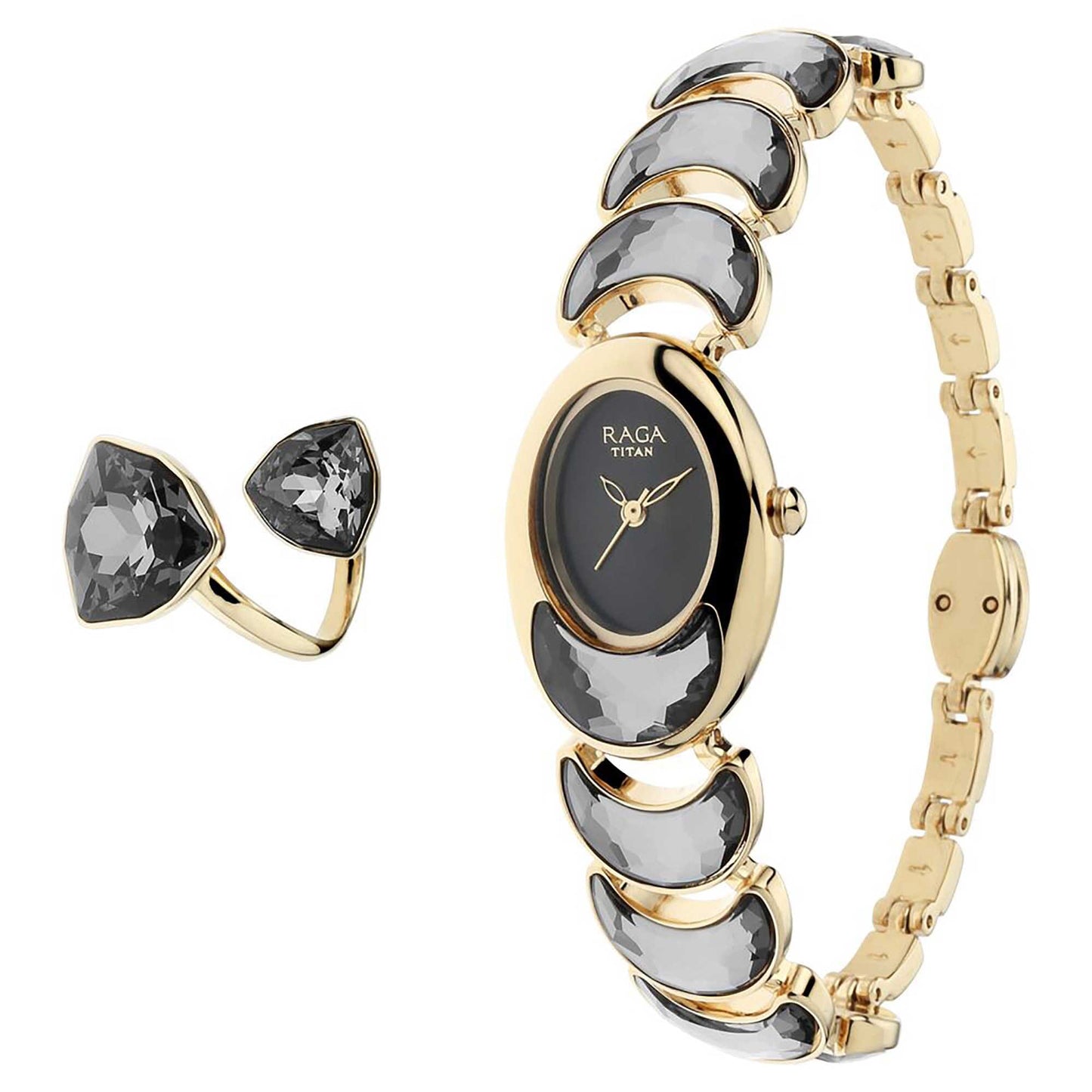 Titan Raga Cocktail Black Dial Women's Watch 95107YM01