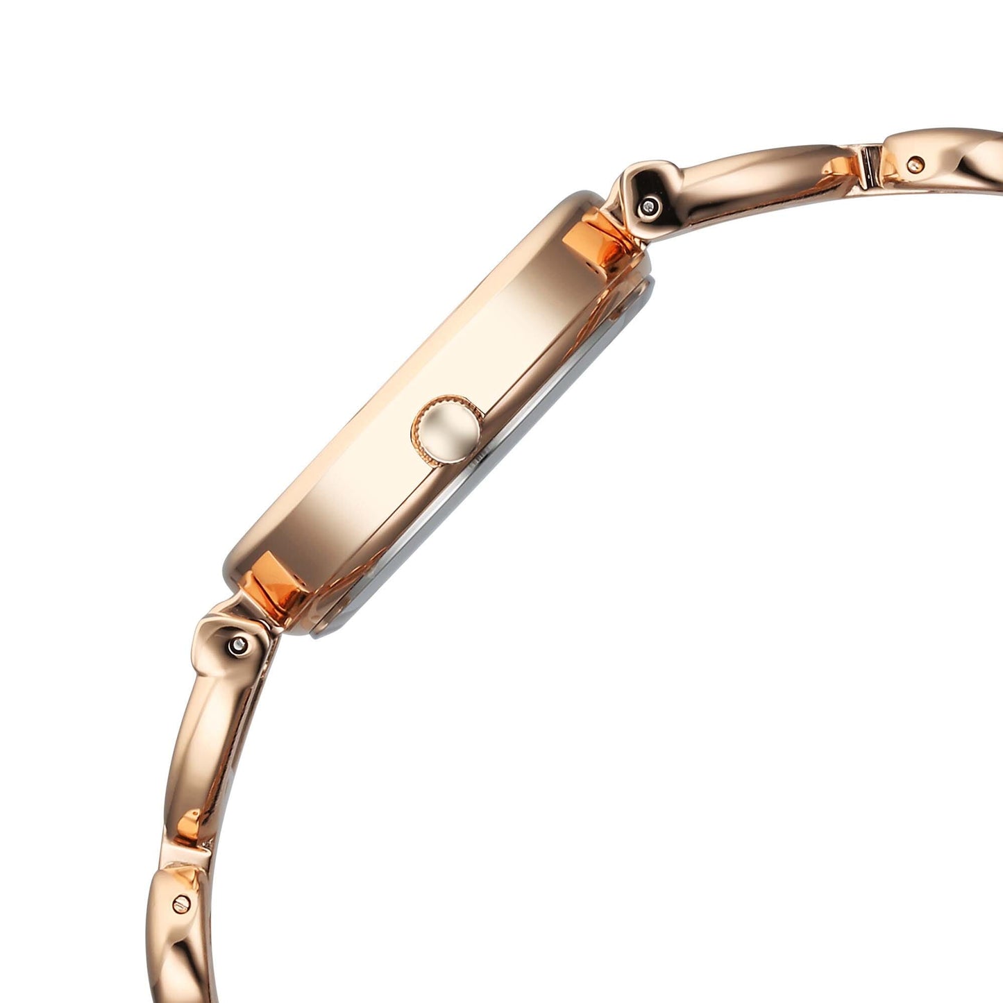 ساعة تايتان راجا شوستوبر كوارتز أنالوج بمينا وردي وسوار معدني للنساء 95301WM01