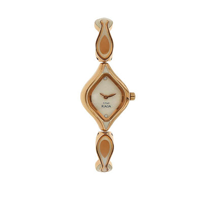 Titan White Dial Analog Watch for Women 9904WM01