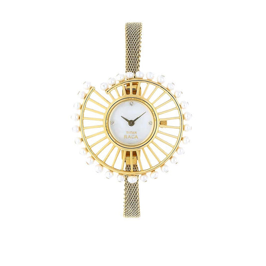 Titan Raga Mother of Pearl Dial Analog Watch for Women 9970YM01