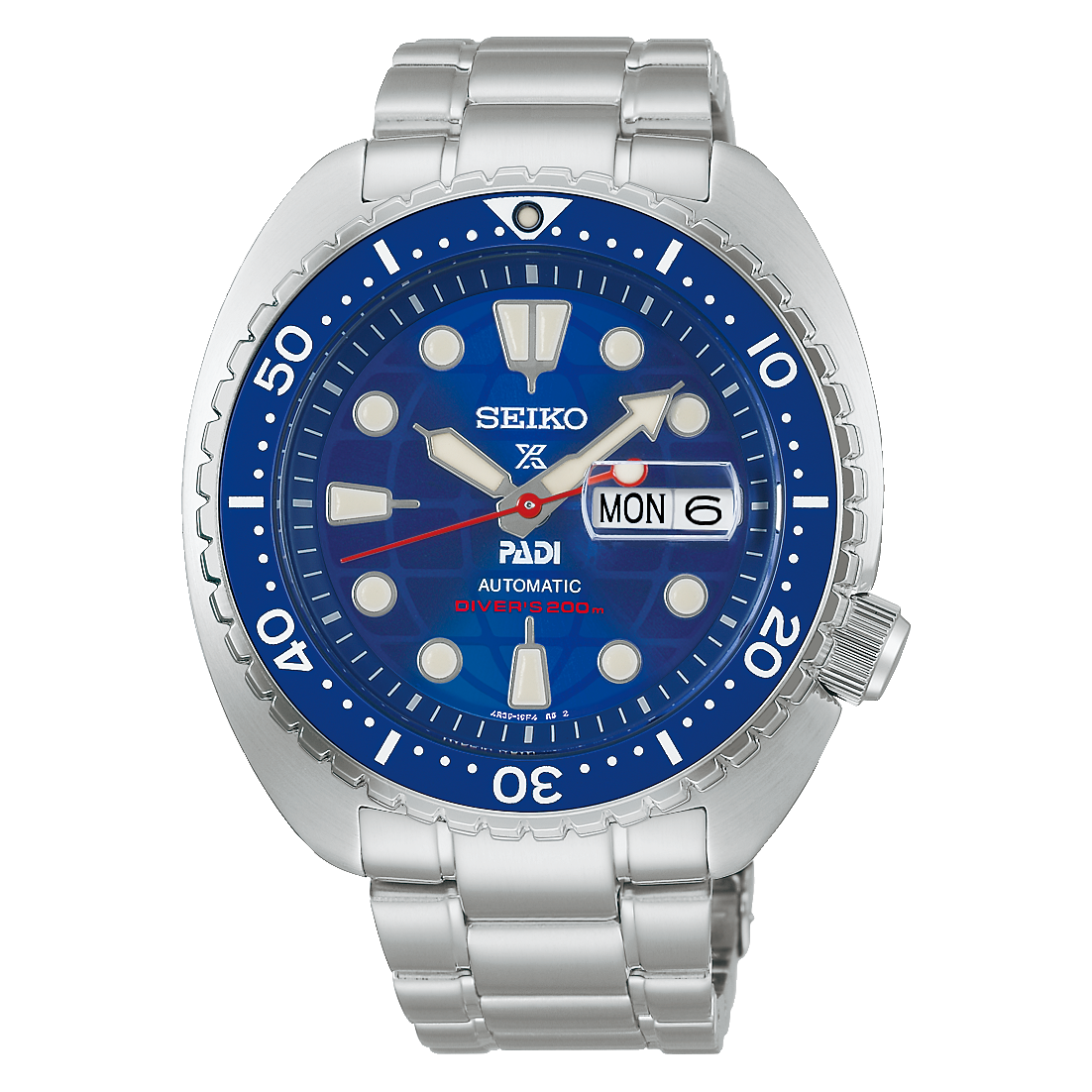 Seiko Prospex  Dial design inspired by the "PADI" logo HBB002K1