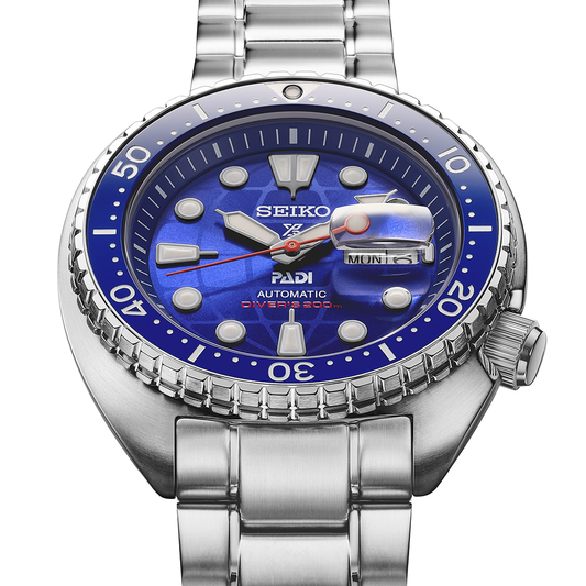 Seiko Prospex  Dial design inspired by the "PADI" logo HBB002K1