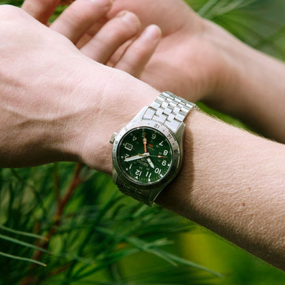 Seiko 5 Sports Green Dial Stainless-Steel Automatic  Men's Watch HDB001K1