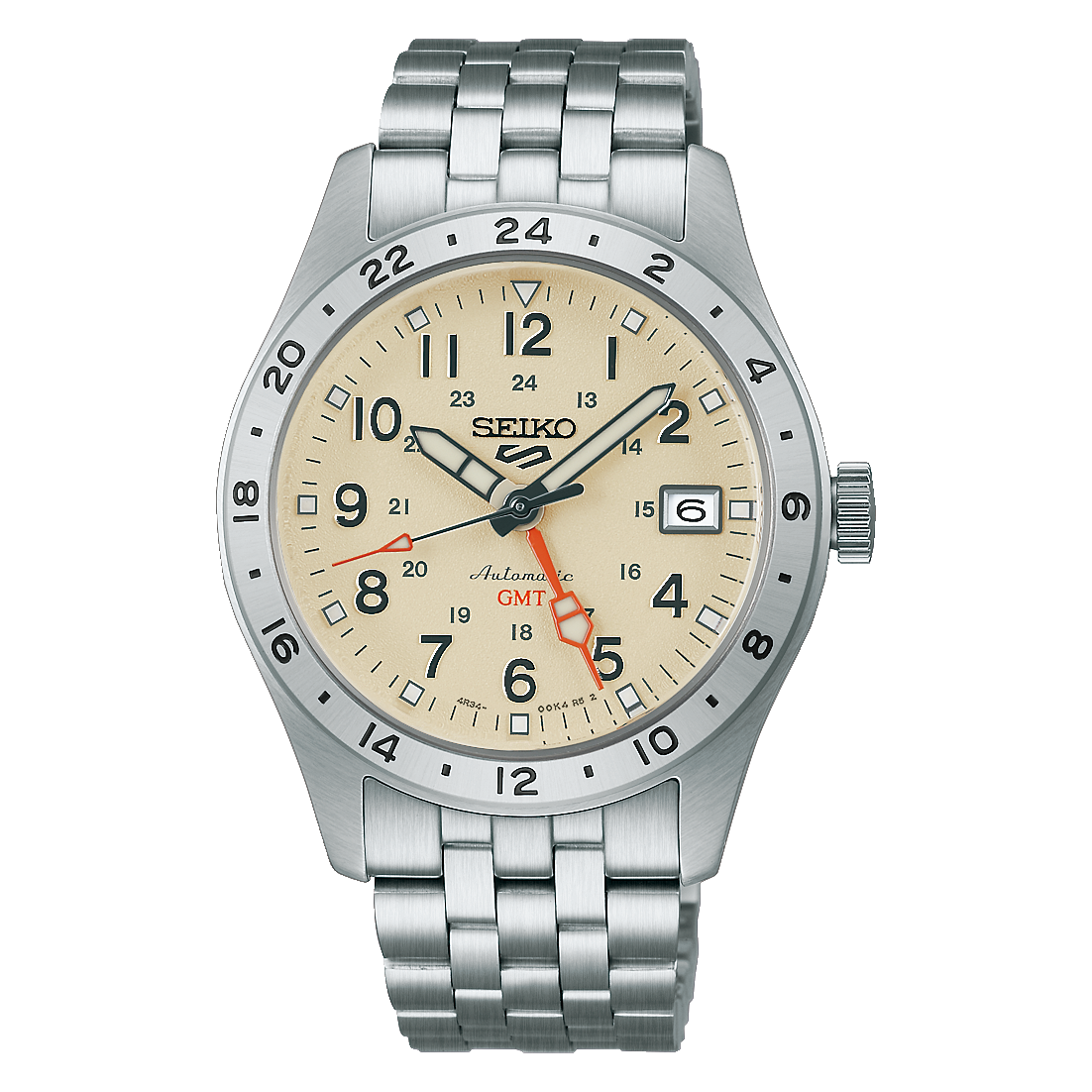 Seiko 5 Sports beige Dial Stainless-Steel Automatic  Men's Watch HDB002K1