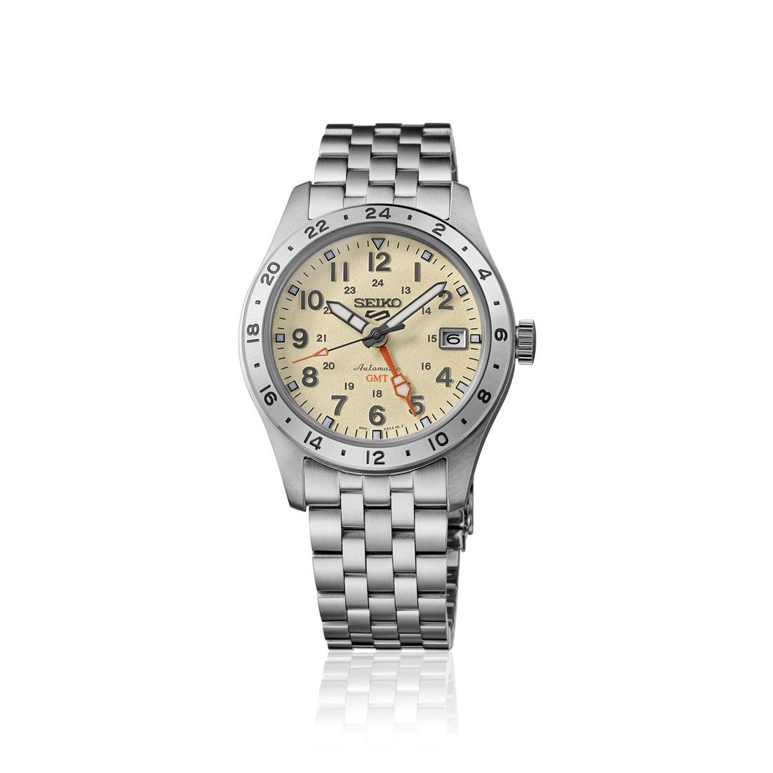 Seiko 5 Sports beige Dial Stainless-Steel Automatic  Men's Watch HDB002K1