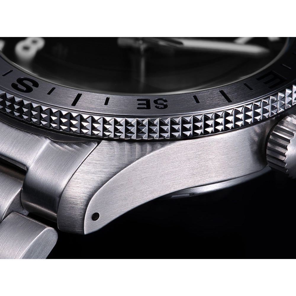 Seiko 5 Sports Black Dial Stainless-Steel Automatic  Men's Watch HDB006K1
