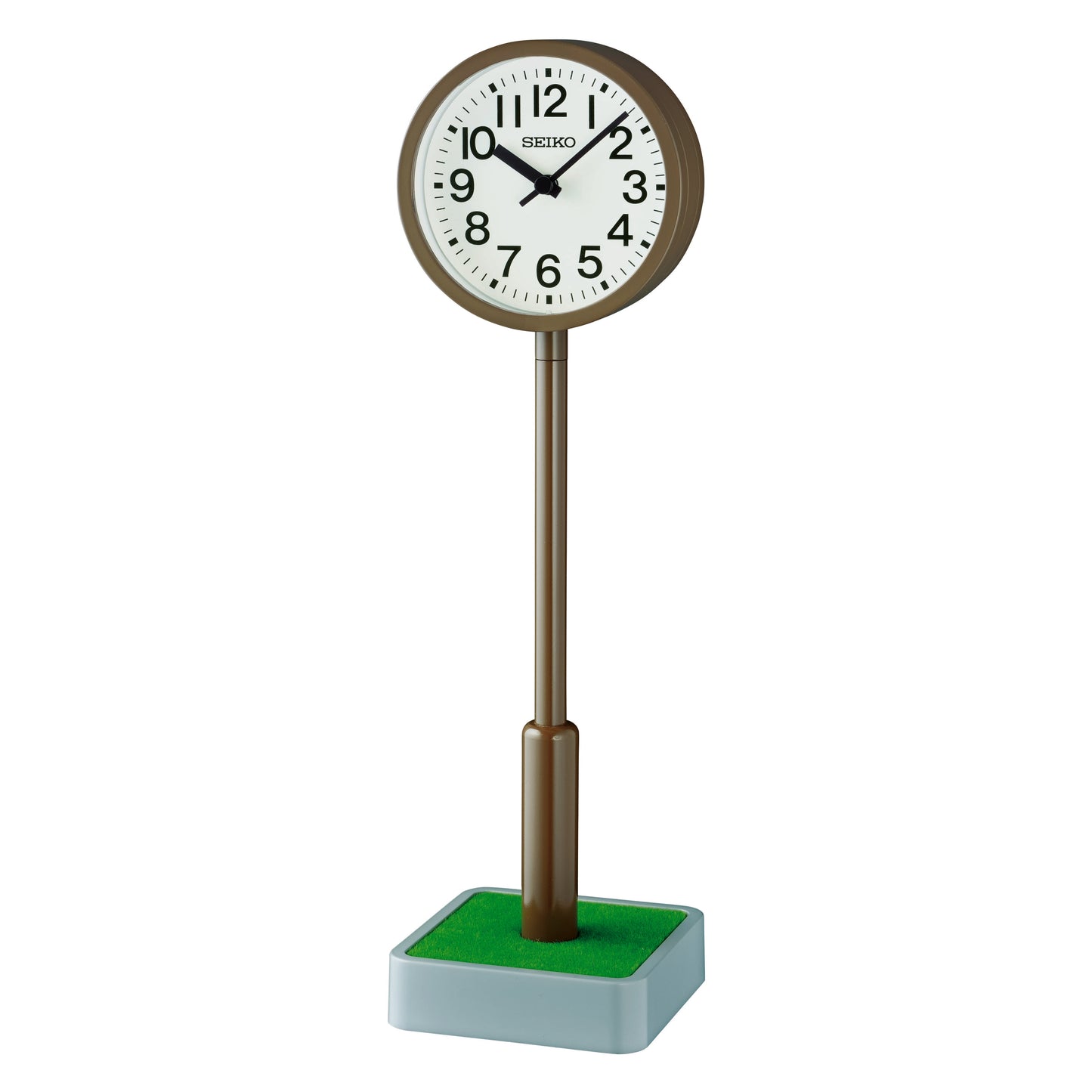 Seiko Shelf Clock Plastic case (Aluminum Pole)  QXG154BL
