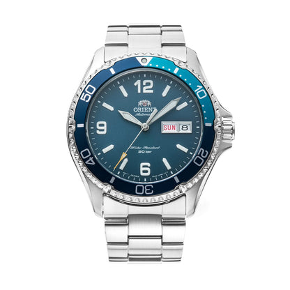 Orient Blue Dial Stainless Steel Mechanical Watch for men's RA-AA0818L39B