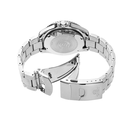 Orient Ivory Dial Stainless Steel Mechanical Watch for Men's RA-AA0821S39B