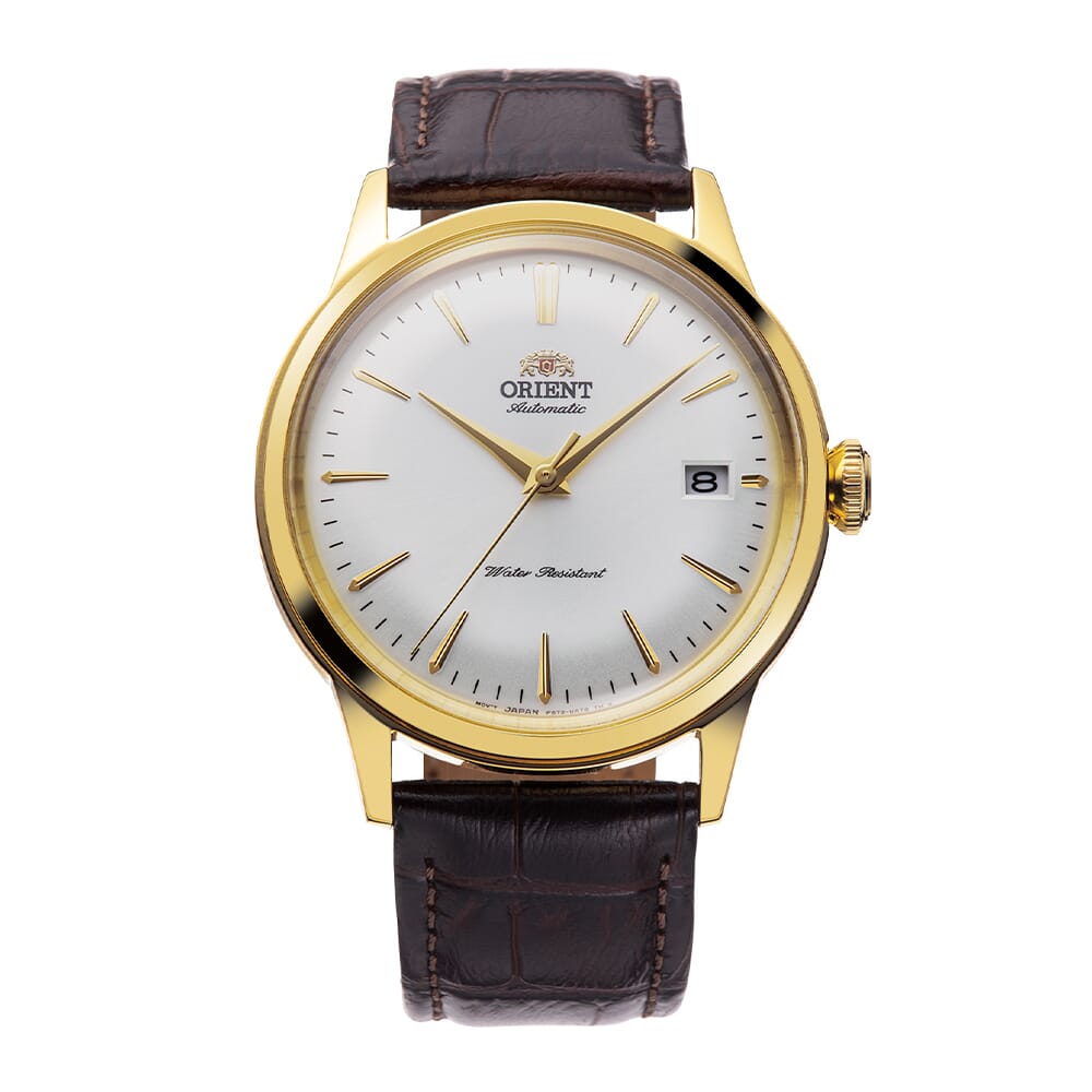 Orient Bambino White Dial Leather Strap Automatic watch for Man RA-AC0M01S30B