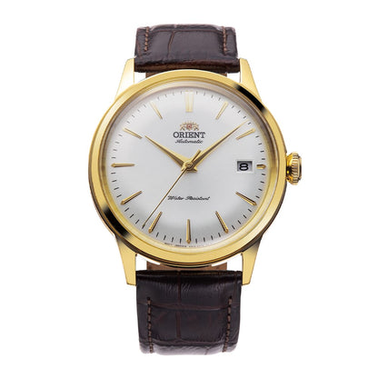 Orient Bambino White Dial Leather Strap Automatic watch for Man RA-AC0M01S30B