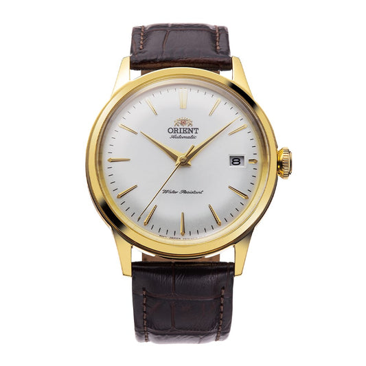 Orient Bambino White Dial Leather Strap Automatic watch for Man RA-AC0M01S30B