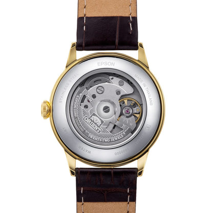 Orient Bambino White Dial Leather Strap Automatic watch for Man RA-AC0M01S30B