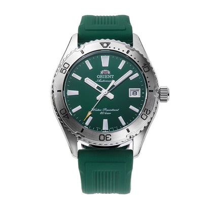 Orient Sports Mako 40 Green Dial Silicone Strap Automatic RA-AC0Q11E30B