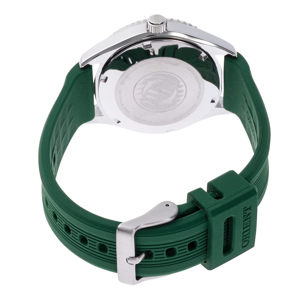 Orient Sports Mako 40 Green Dial Silicone Strap Automatic RA-AC0Q11E30B