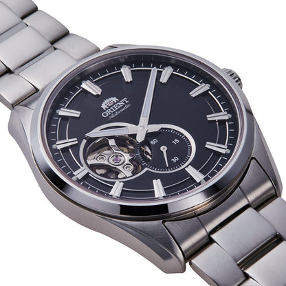 Orient Contemporary Open Heart Black Dial Stainless Steel Automatic watch RA-AR0002B30B