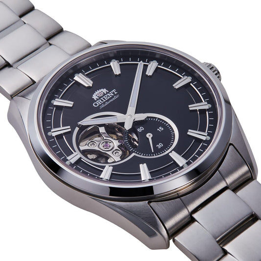 Orient Contemporary Open Heart Black Dial Stainless Steel Automatic watch RA-AR0002B30B