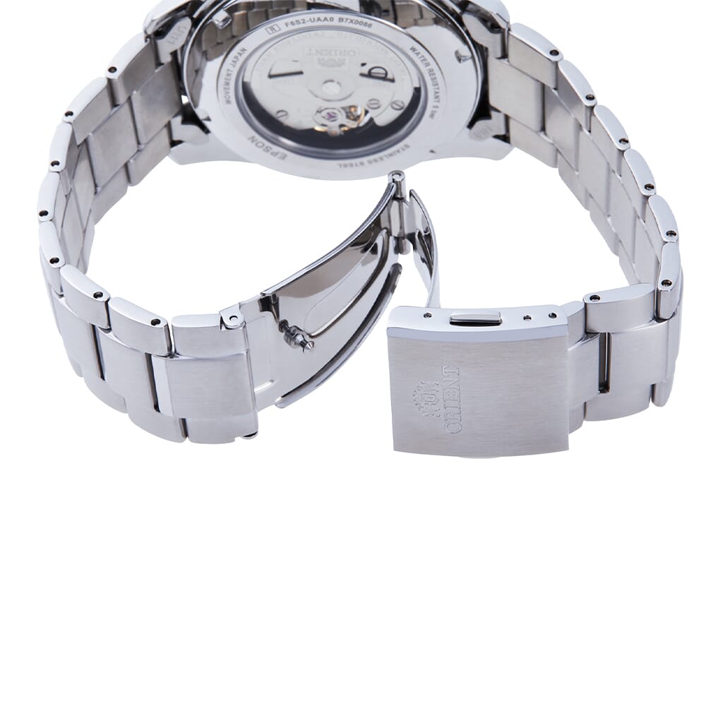 Orient Contemporary Open Heart Black Dial Stainless Steel Automatic watch RA-AR0002B30B