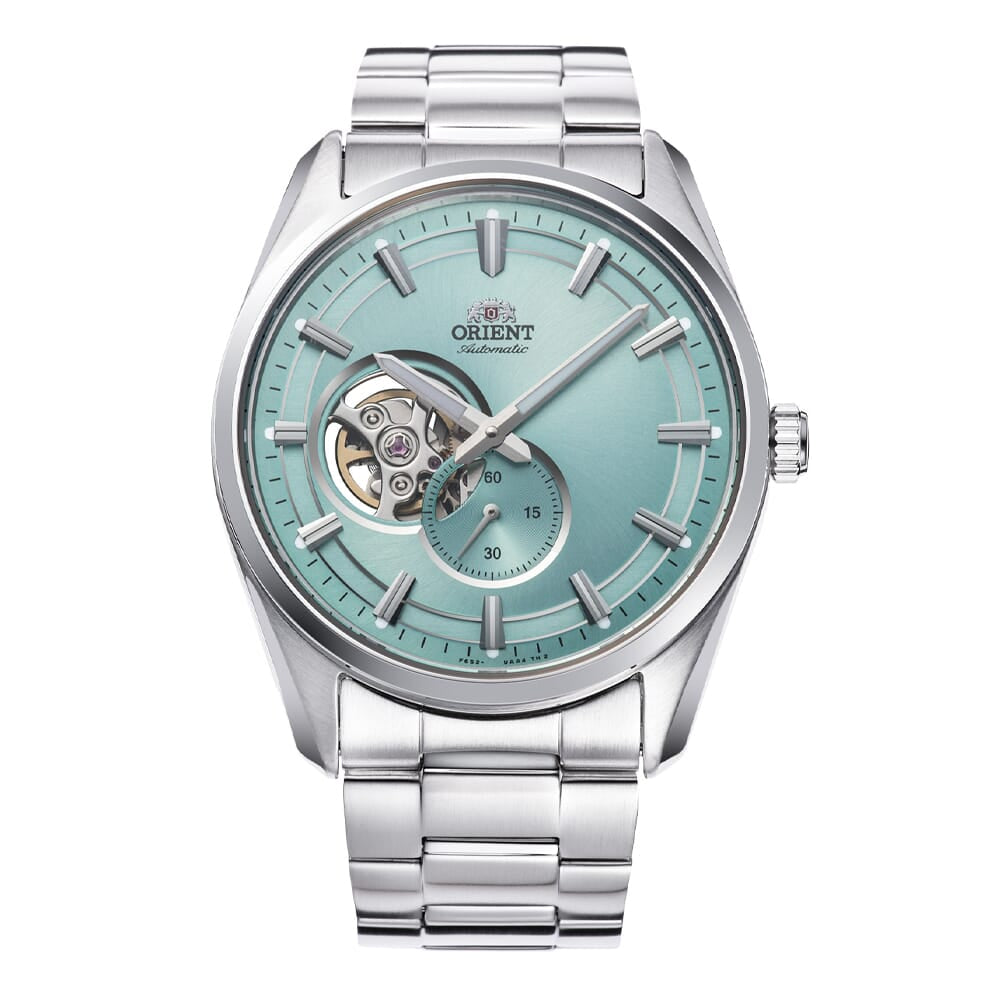 ORIENT: ساعة ميكانيكية عصرية، حزام من الفولاذ المقاوم للصدأ SUS316L - 40.8 ملم (RA-AR0009L)