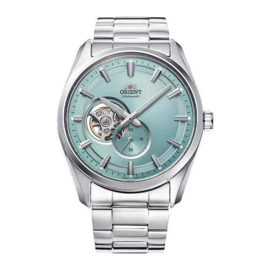 ORIENT: ساعة ميكانيكية عصرية، حزام من الفولاذ المقاوم للصدأ SUS316L - 40.8 ملم (RA-AR0009L)