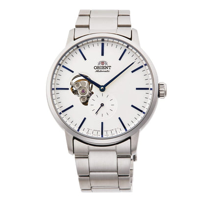 Orient Men's White Open Heart White Dial Automatic Watch RA-AR0102S