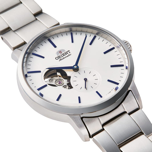 Orient Men's White Open Heart White Dial Automatic Watch RA-AR0102S