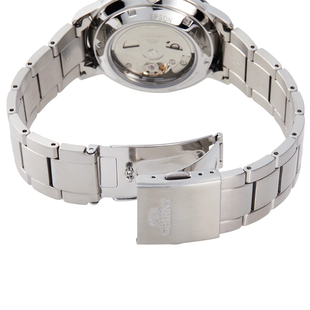 Orient Men's White Open Heart White Dial Automatic Watch RA-AR0102S