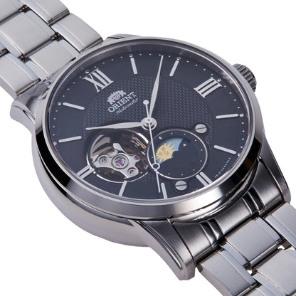 Orient RA-AS0008B Automatic Sun & Moon phase Stainless Steel Men's Watch 42mm case Men's Watch