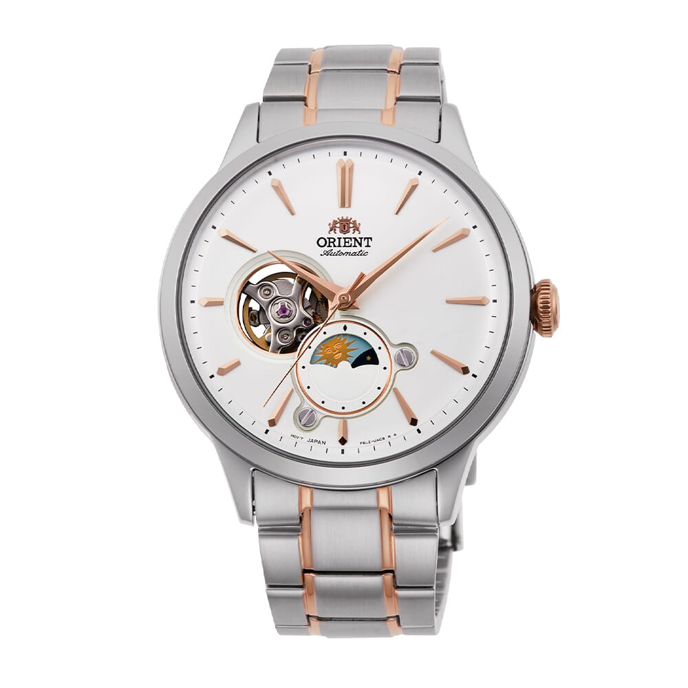 Orient Classic Sun & Moon Open Heart Automatic RA-AS0101S30B