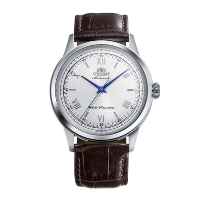Orient Bambino Silver Dial Leather Strap Automatic gents watch RA-BB0002S30B