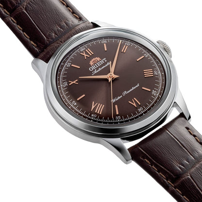 Orient Bambino Brown Dial Leather Strap Automatic gents watch RA-BB0004Y30B