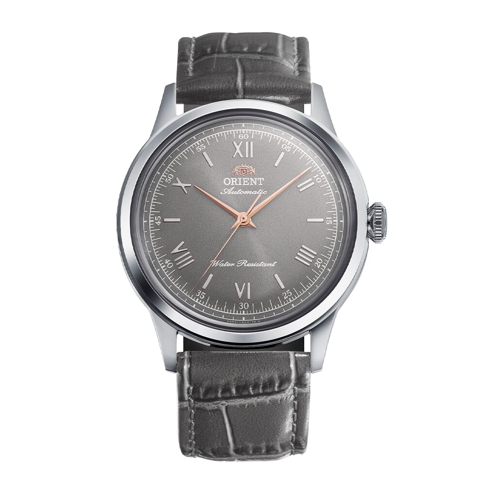 Orient Bambino Grey Dial Leather Strap Automatic Limited Edition gents watch RA-BB0006N