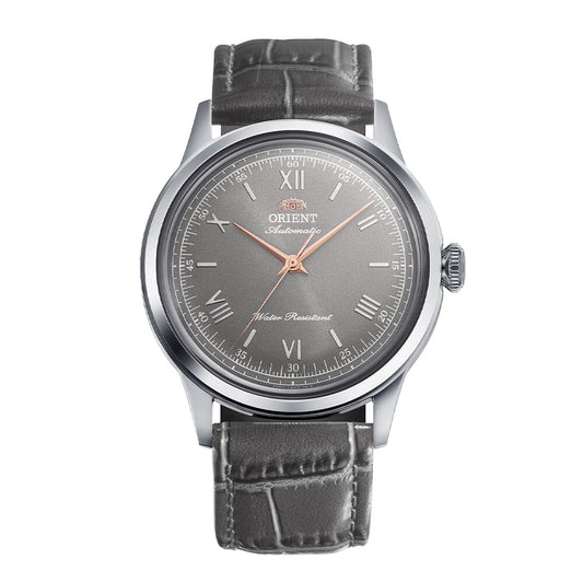 Orient Bambino Grey Dial Leather Strap Automatic Limited Edition gents watch RA-BB0006N