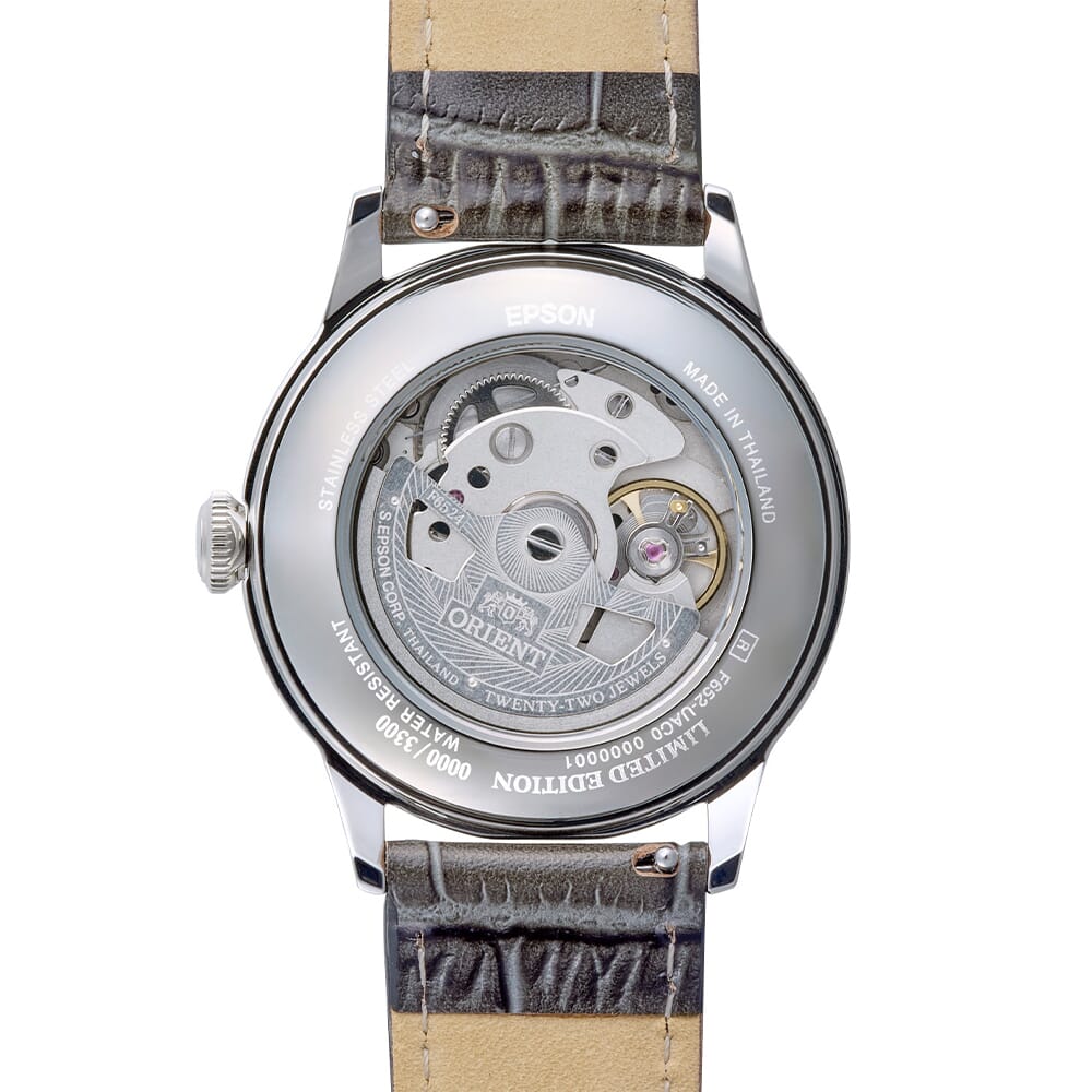 Orient Bambino Grey Dial Leather Strap Automatic Limited Edition gents watch RA-BB0006N