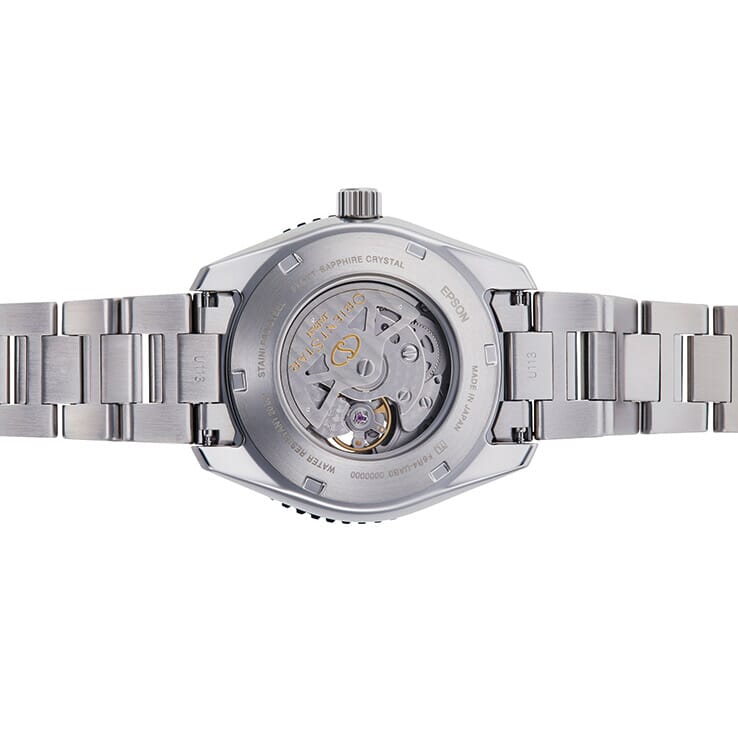 Orient Star Semi Skeleton Power Reserve Sapphire Brown Dial Watch RE-AT0102Y