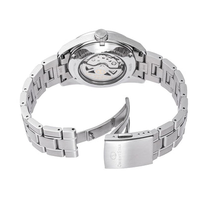 Orient star Contemporary Date Green Dial Stainless Steel Watch for Men's RE-AU0107E