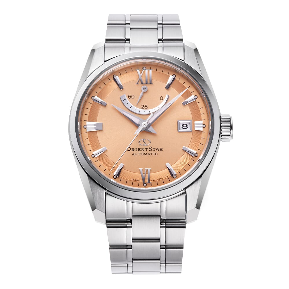 Orient star Contemporary Date Stainless Steel Watch for Men's RE-AU0108G